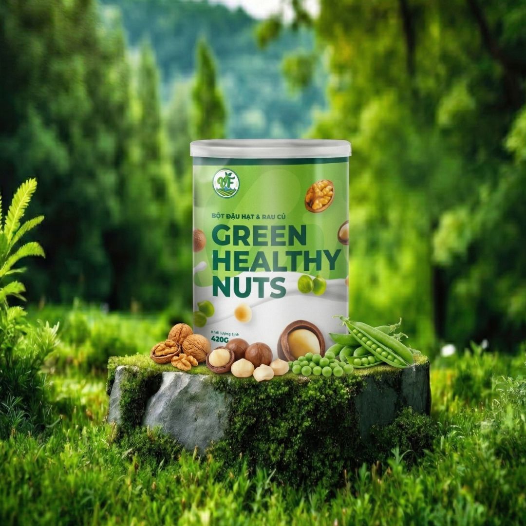 green healthy nuts